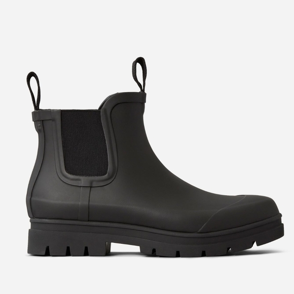 Everlane The Rain Boot Chelsea Chunky Rubber Ankle Rain Boots Sustainable Size 8 - Picture 1 of 15
